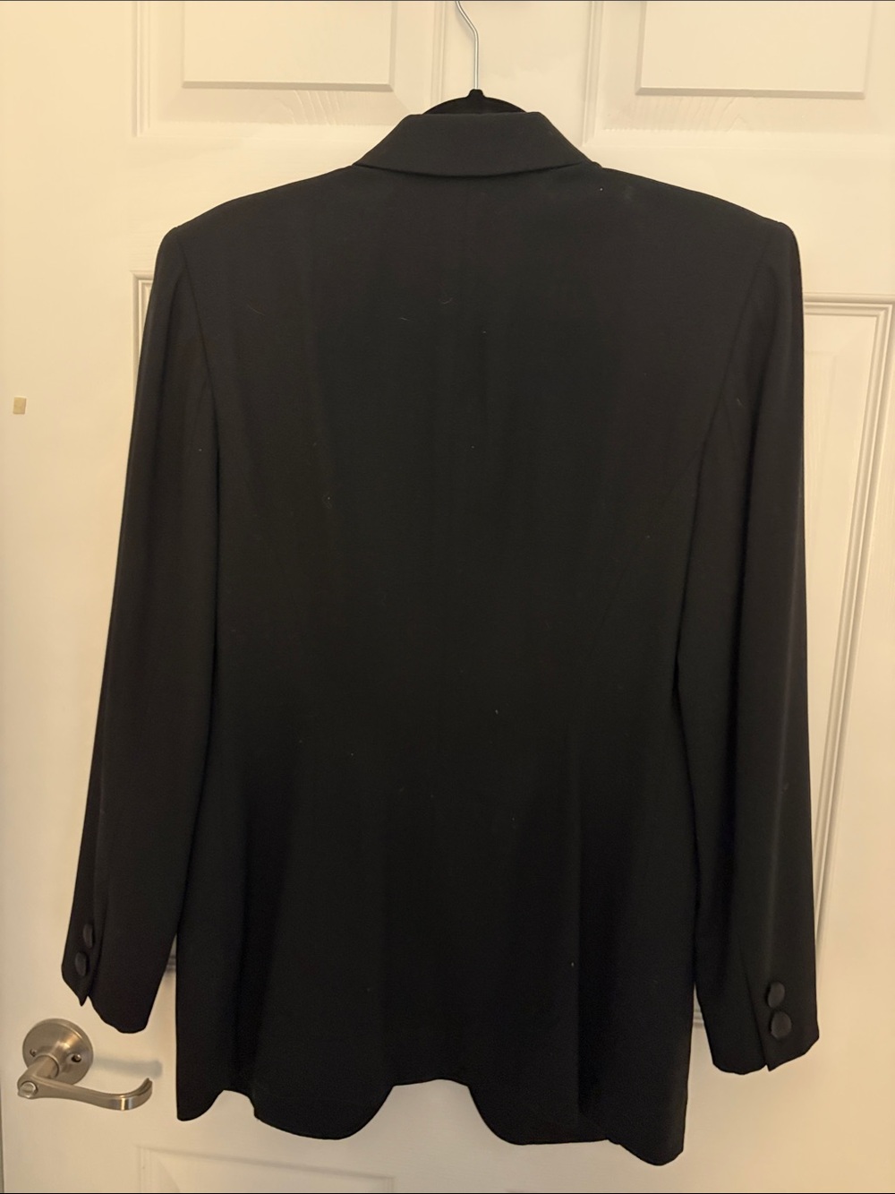 Donna Karan Collection Vintage Black Double-Breasted Blazer - Picture 3 of 4